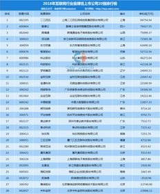 2018年A股互聯網上市公司賺錢能力TOP20 軟件服務行業(yè)盤點